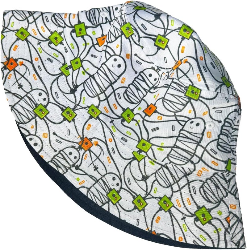 YYFD Halloween Bucket Hat for Women Men Watercolor Gothic Skull Hat Holiday Party Cap Outdoor Travel Sun Caps - Image 2